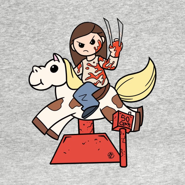 X-23 on a pony by josesartcave